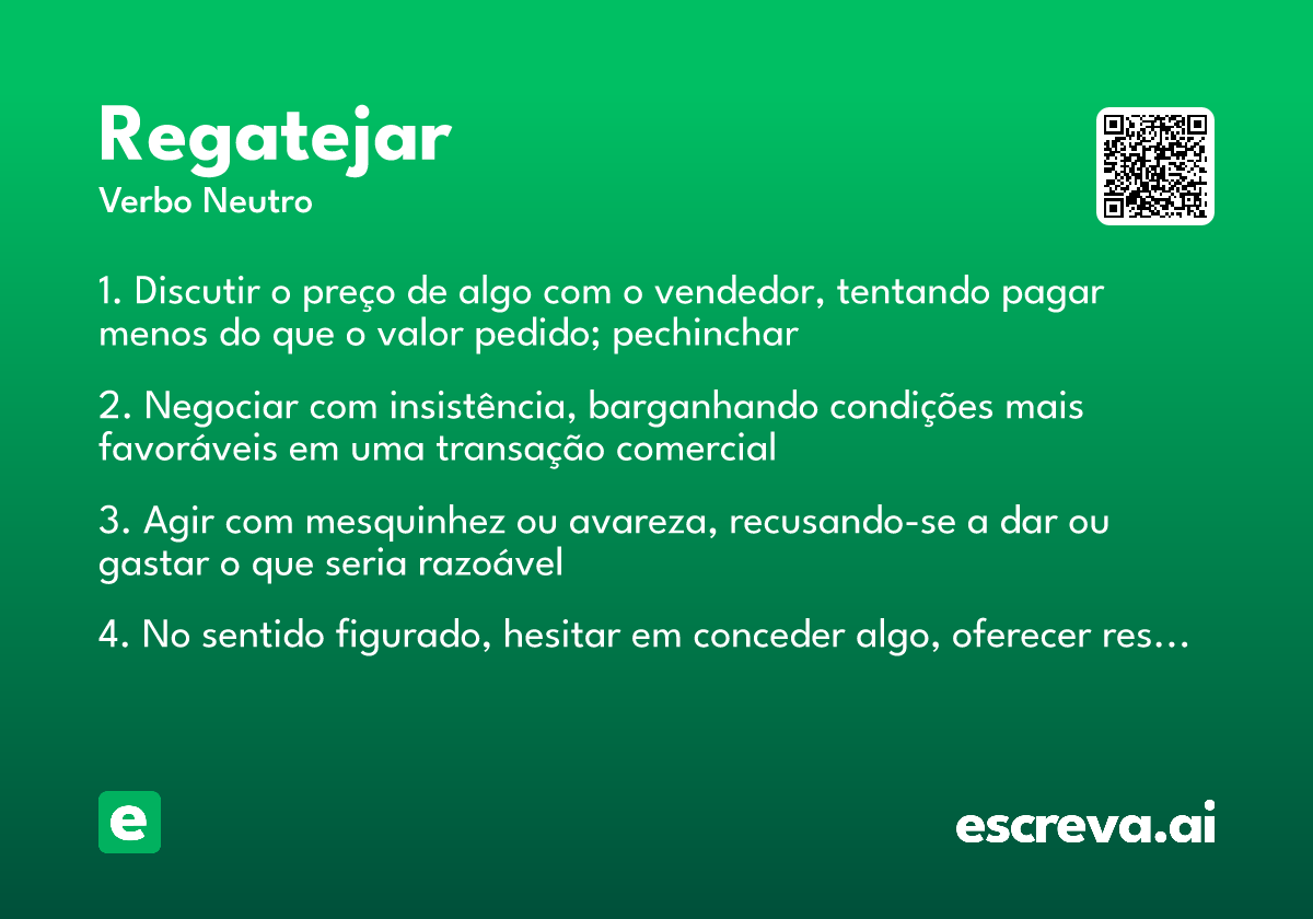 regatejar