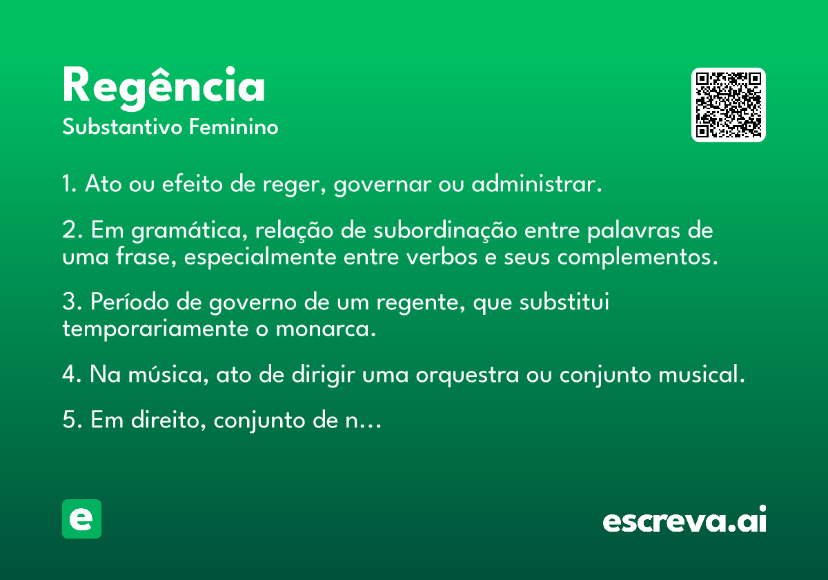 regência