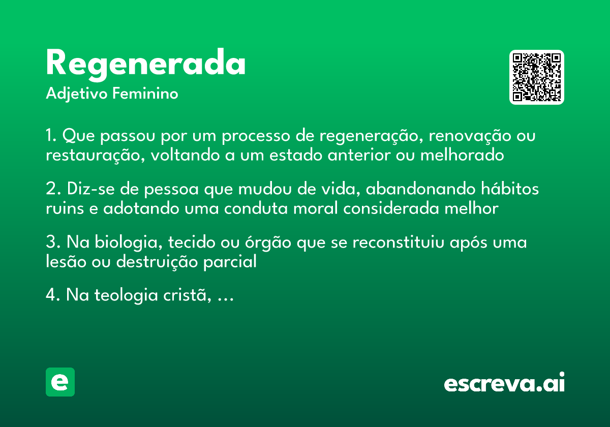 regenerada
