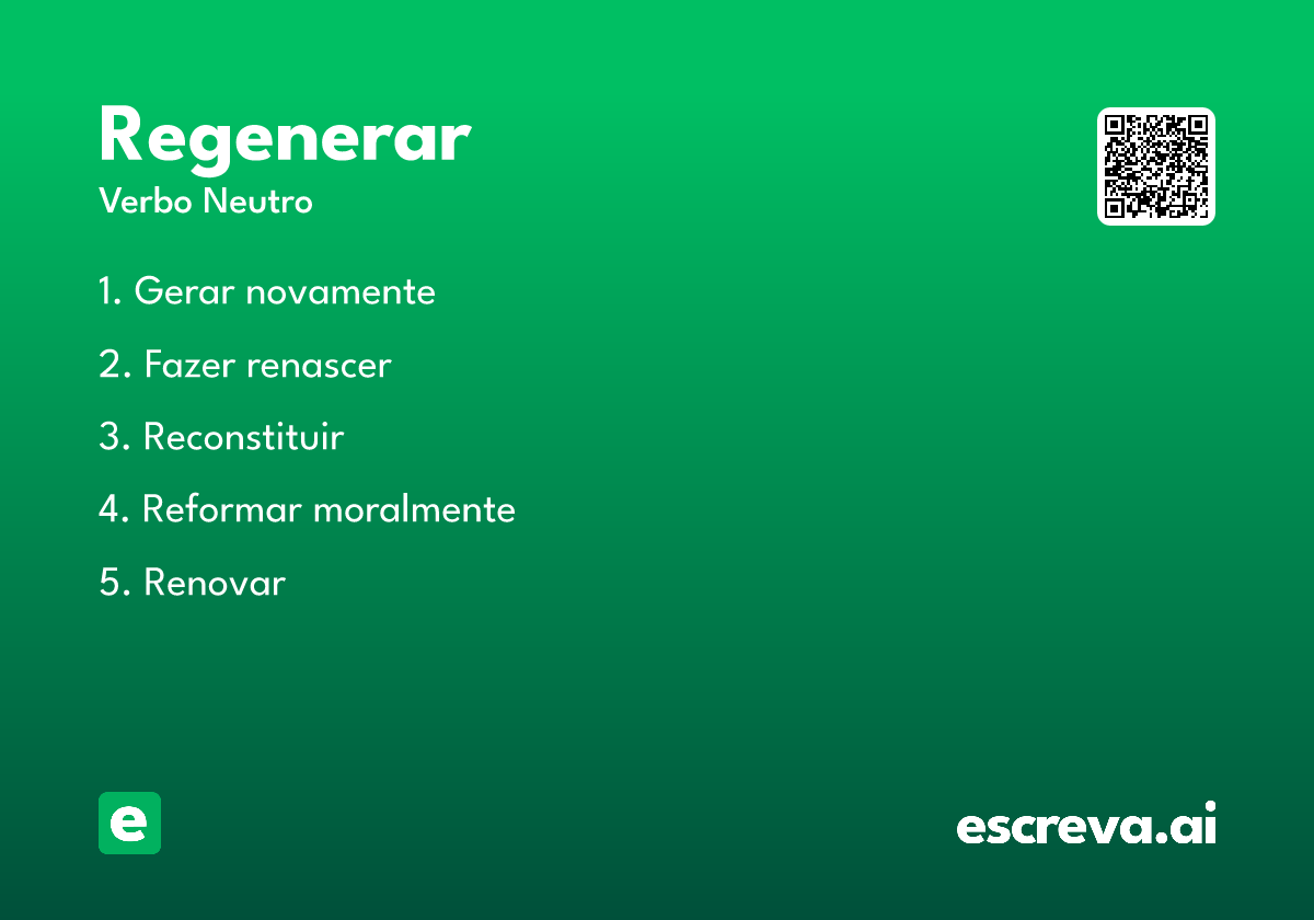 regenerar