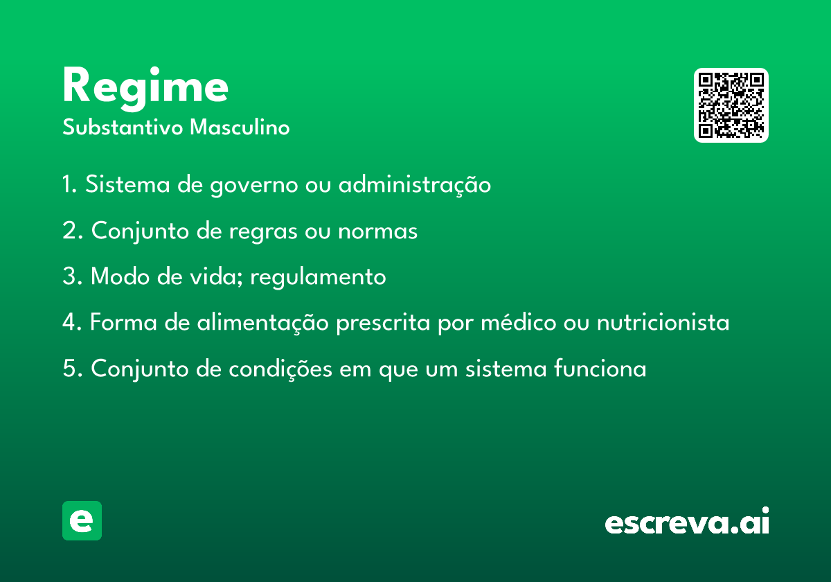 regime