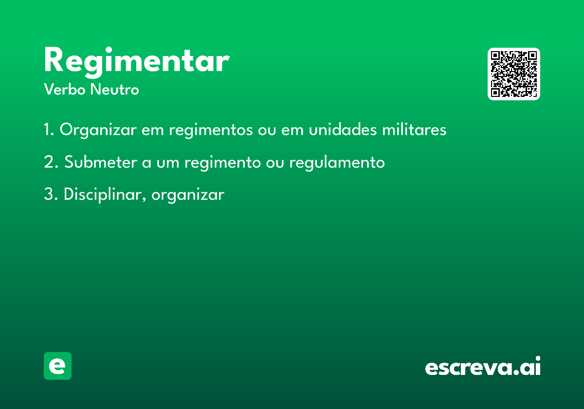 regimentar