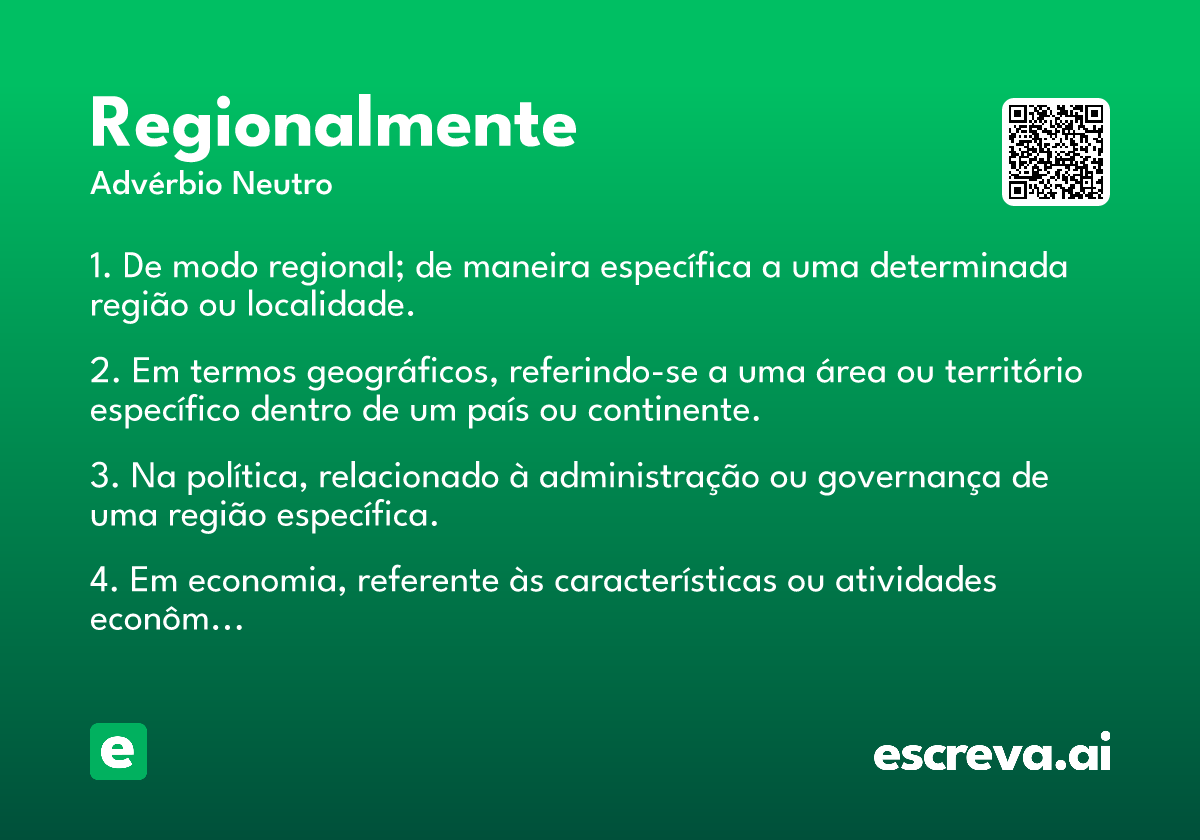 regionalmente