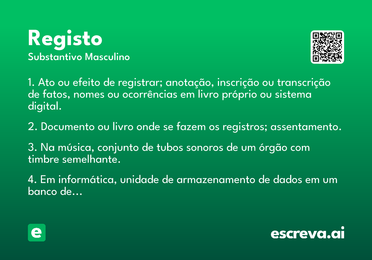 registo