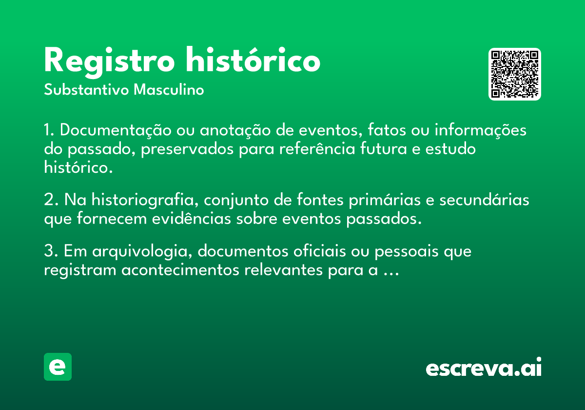 registro histórico