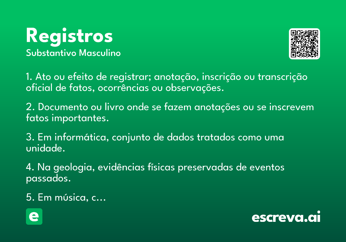 registros