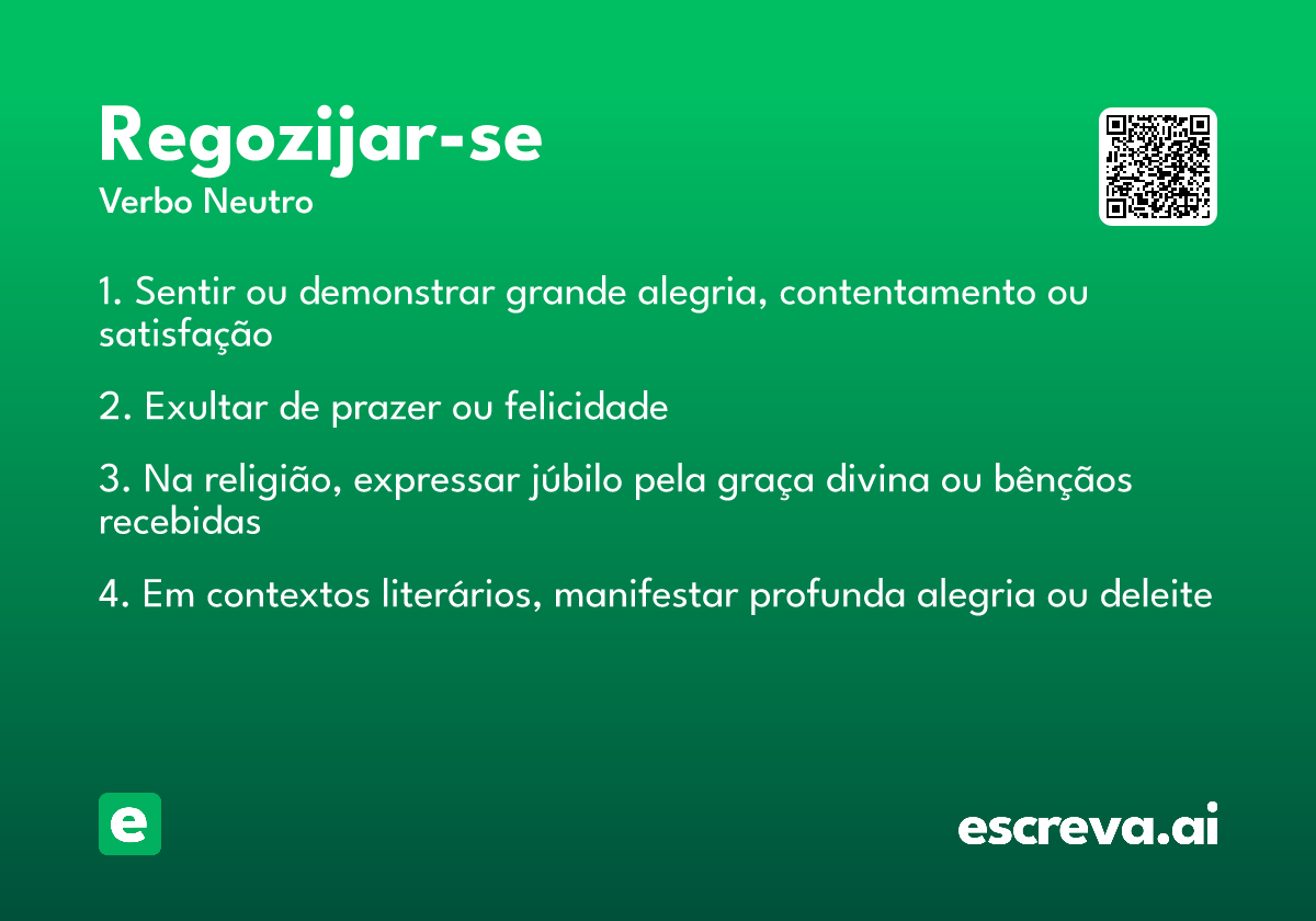 regozijar-se