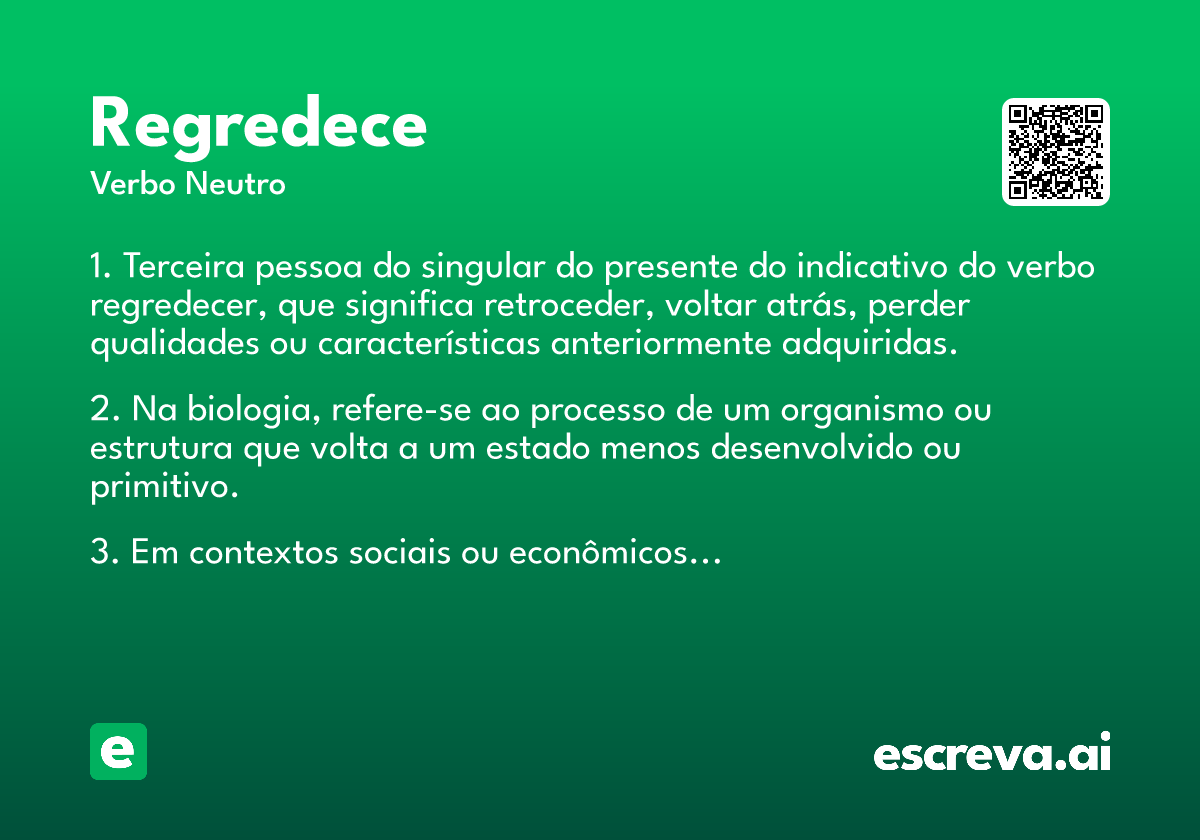 regredece