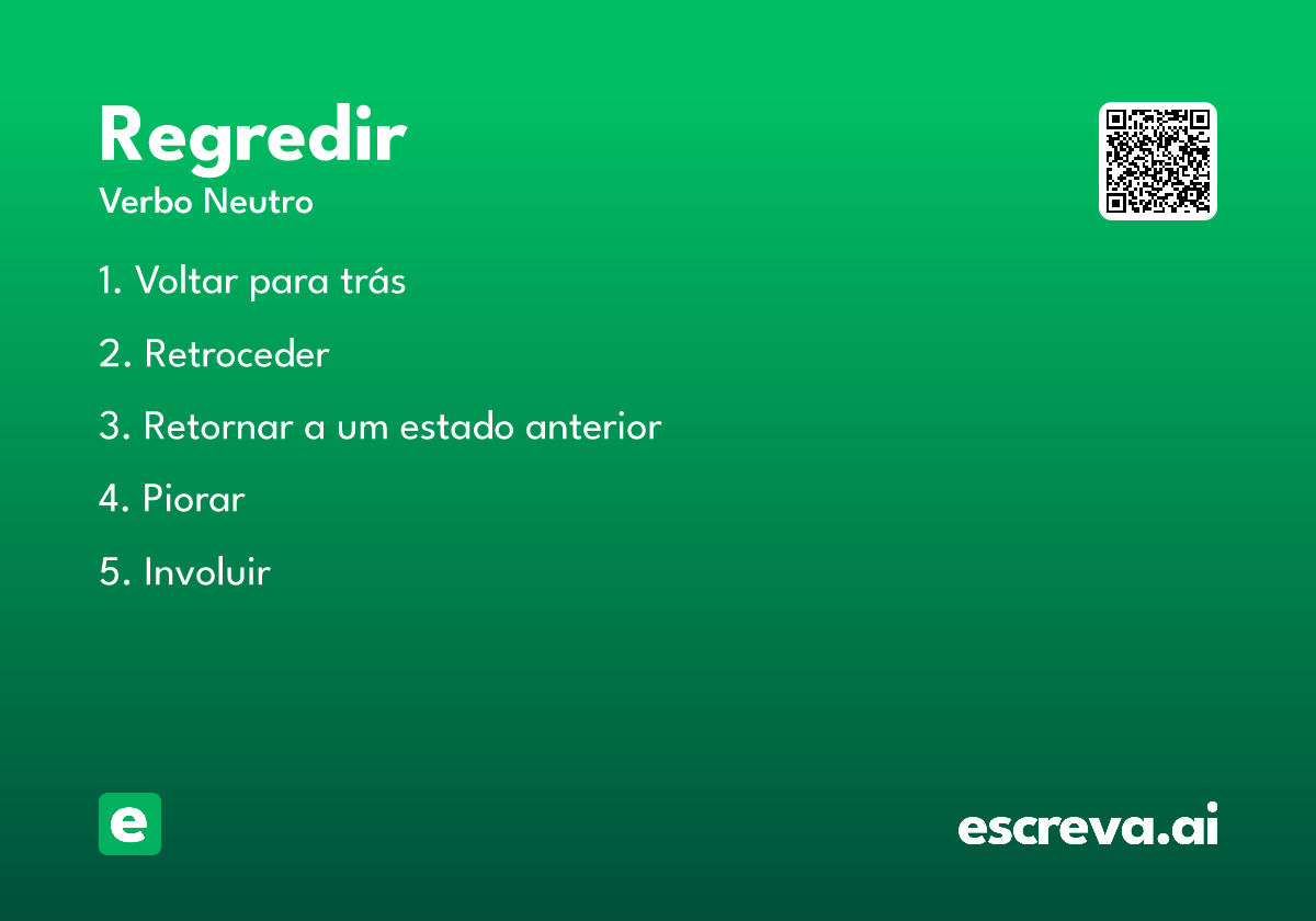 regredir