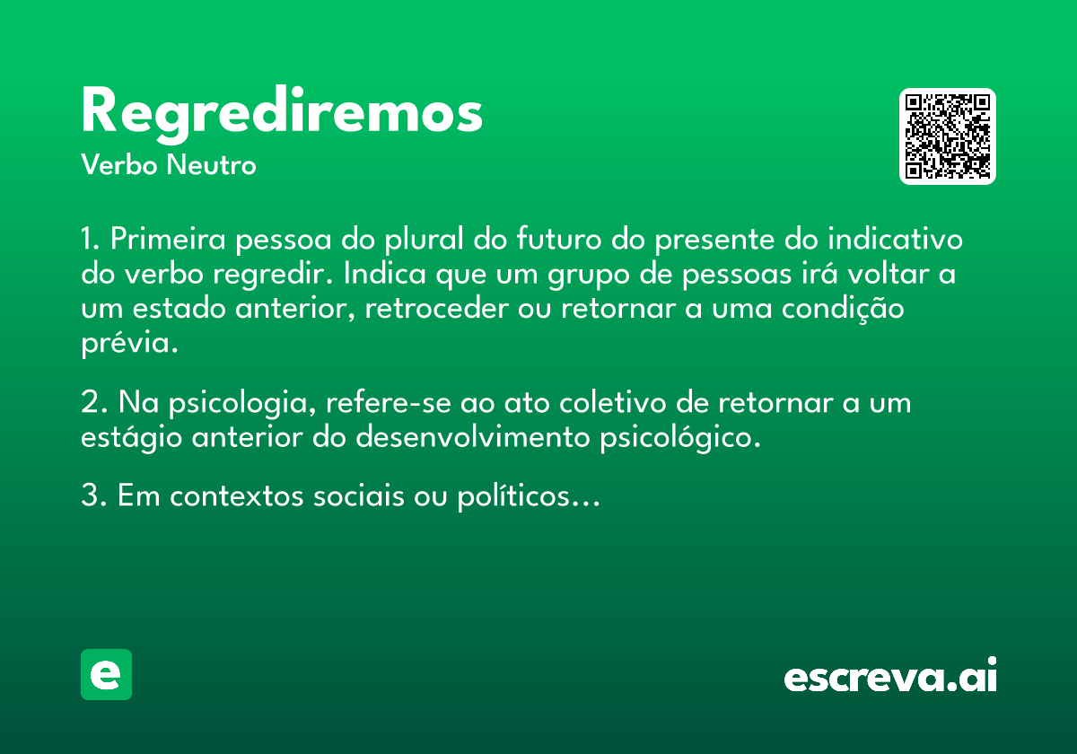 regrediremos