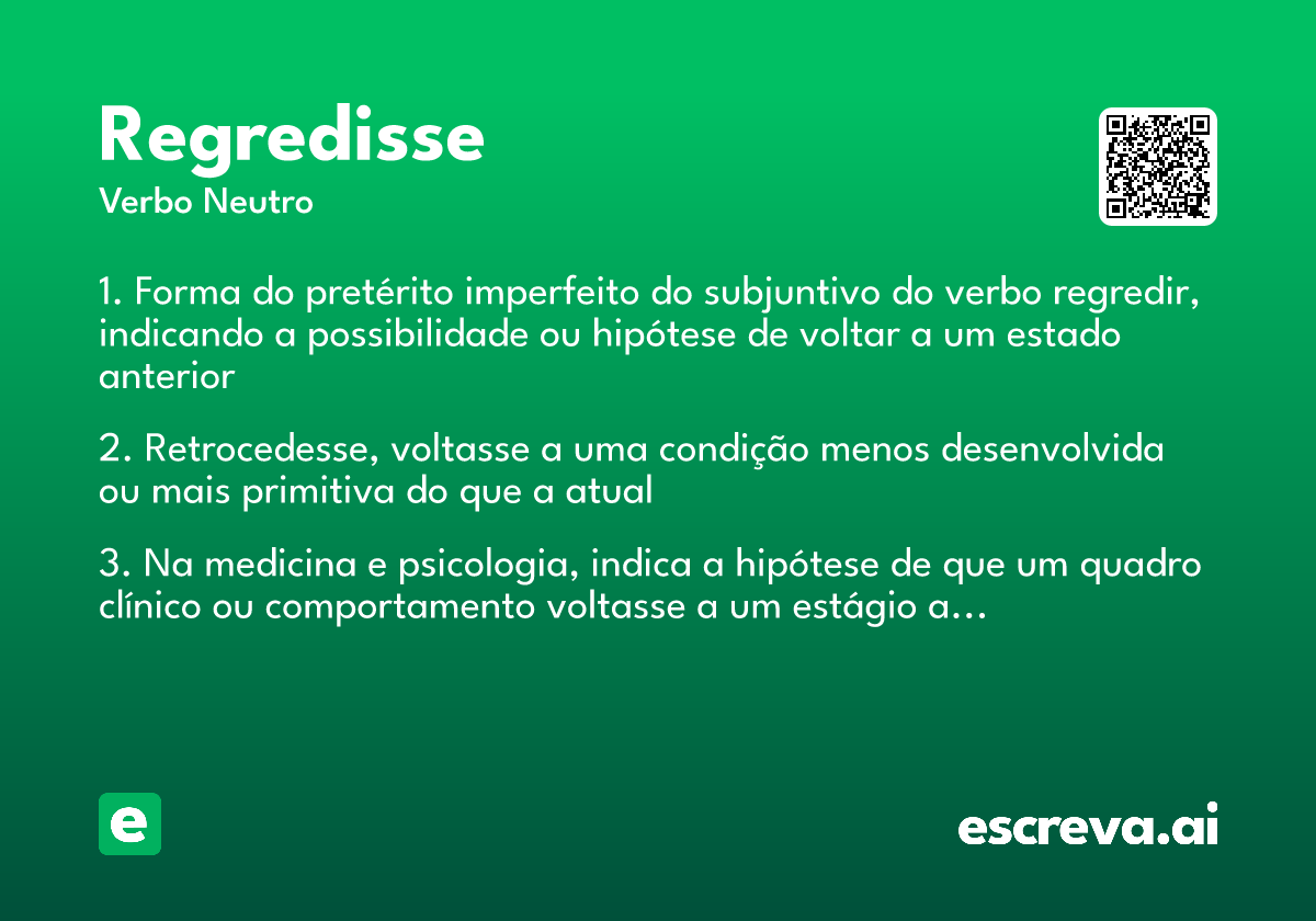 regredisse