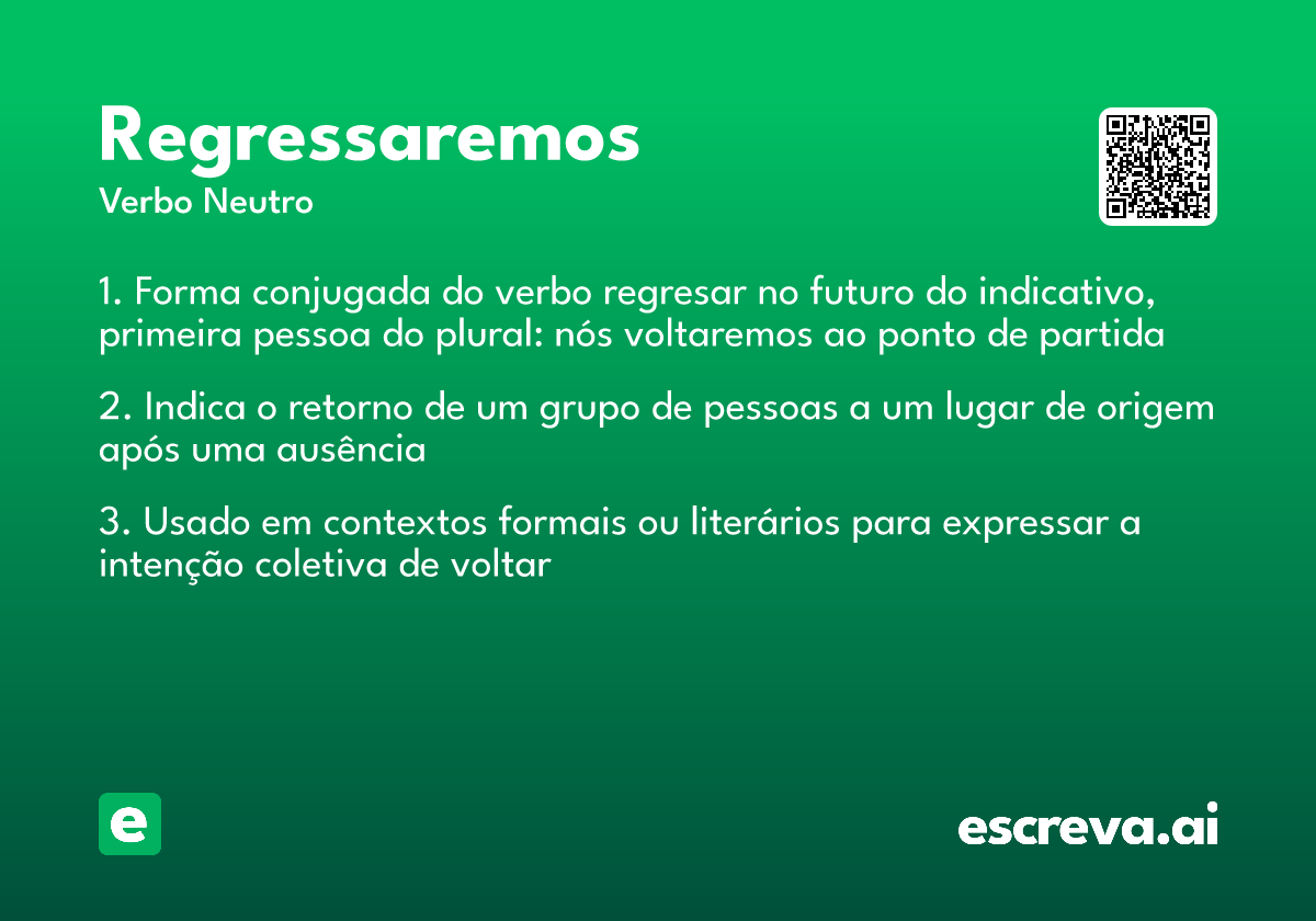 regressaremos