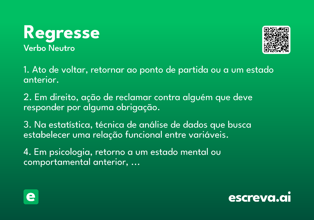 regresse