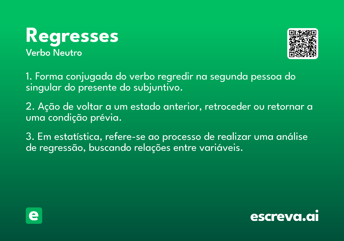 regresses