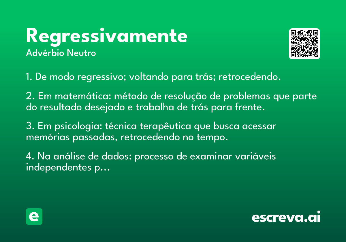 regressivamente