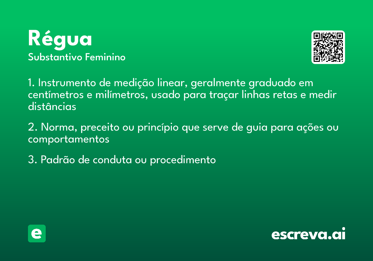 régua