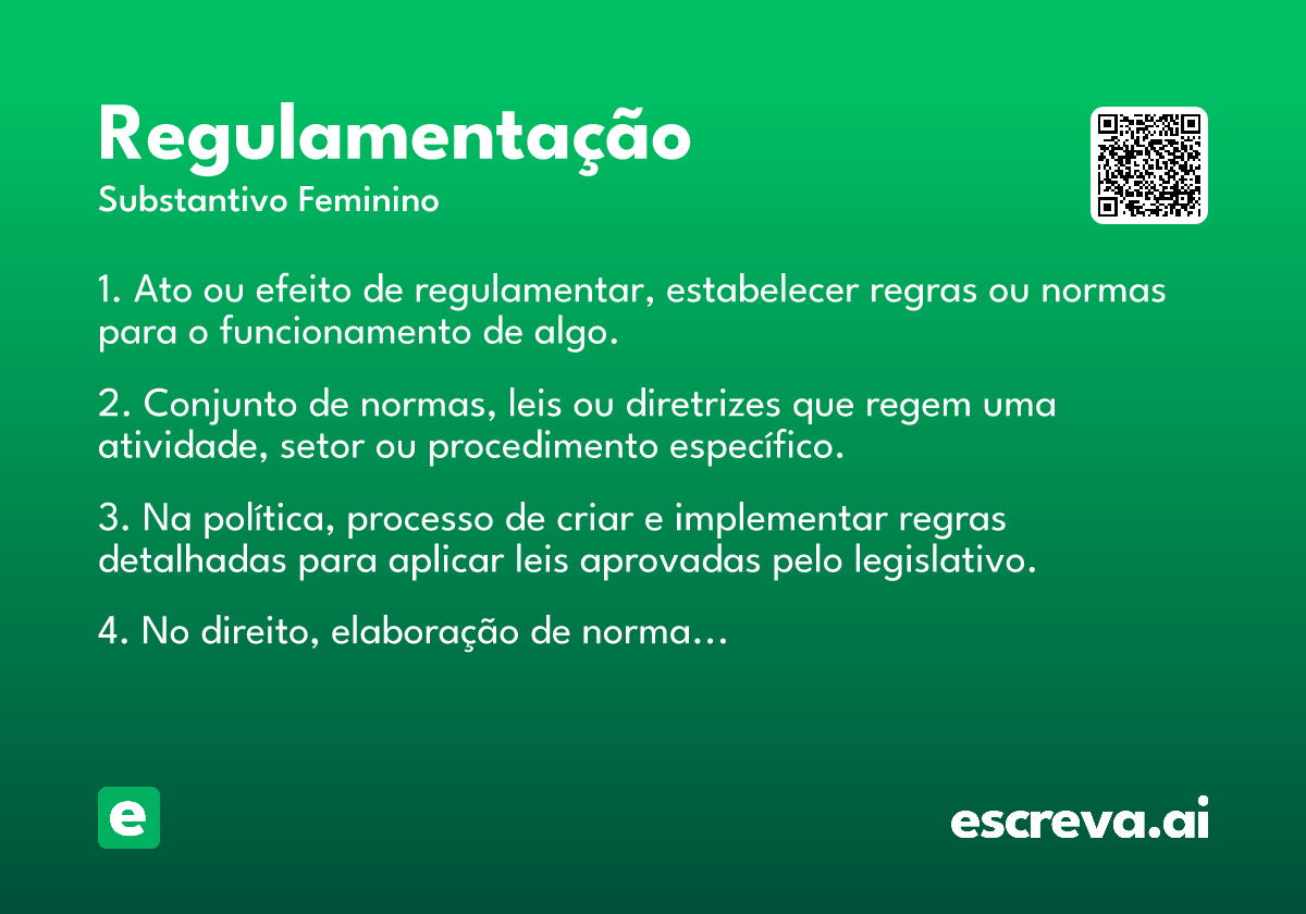 regulamentação