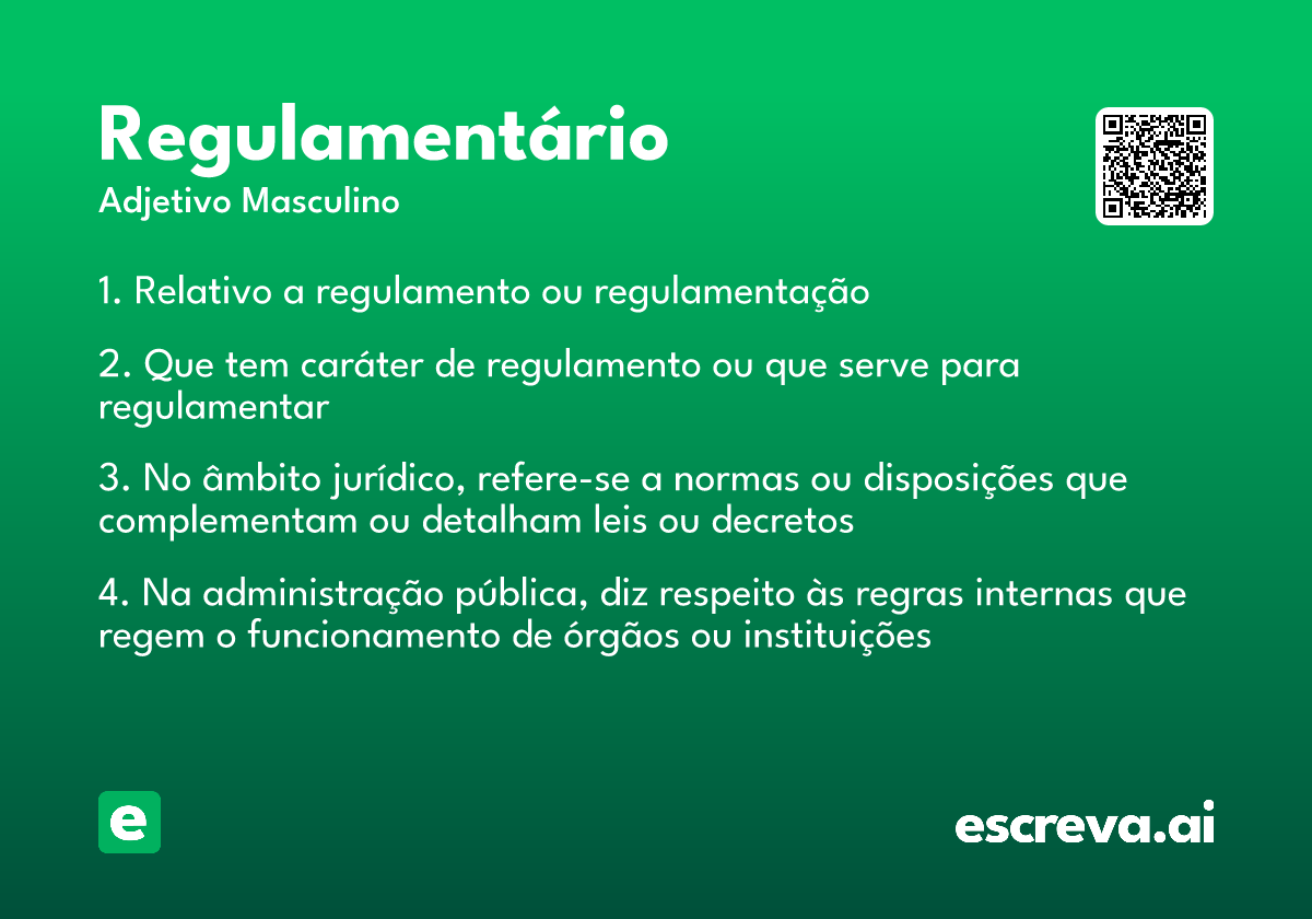regulamentário