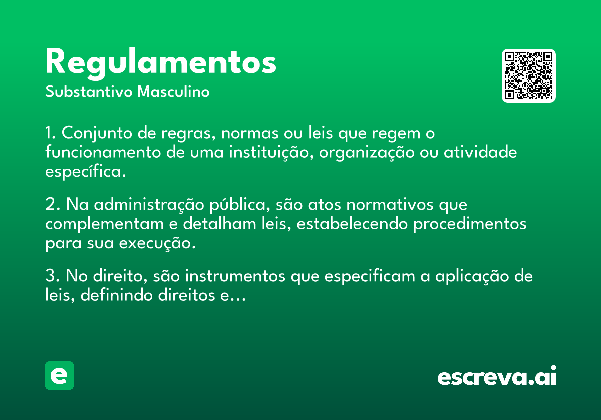 regulamentos