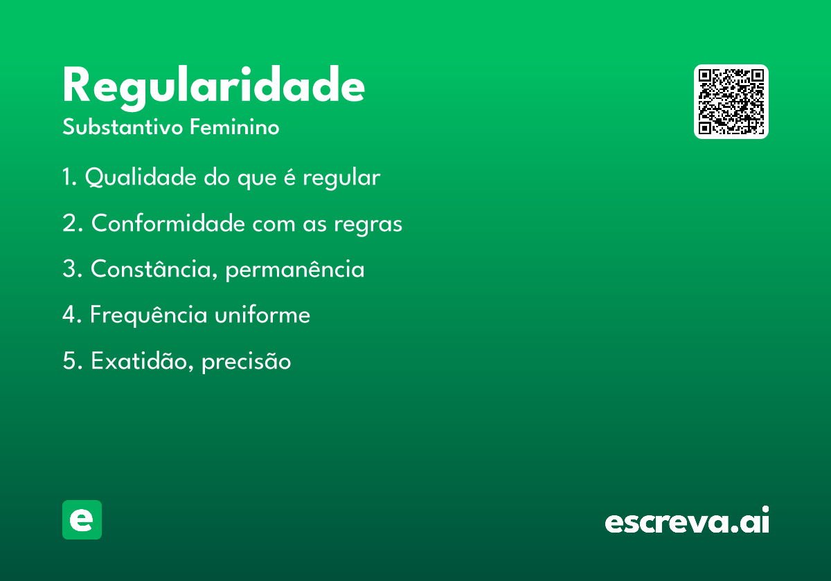 regularidade
