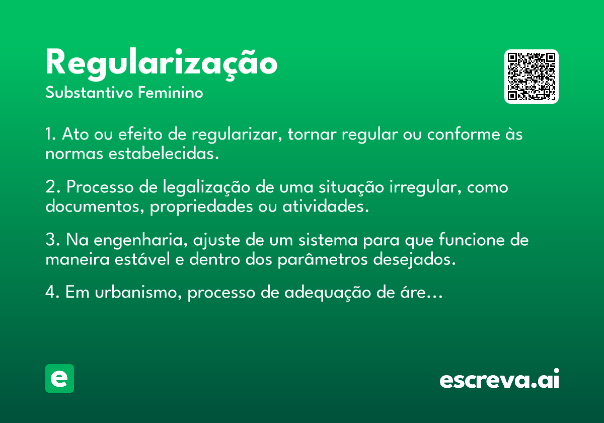 regularização