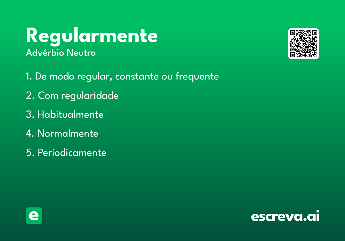 regularmente