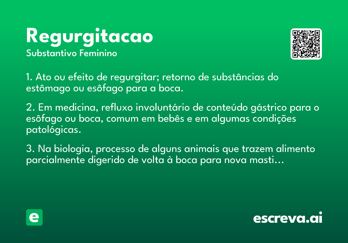 regurgitacao