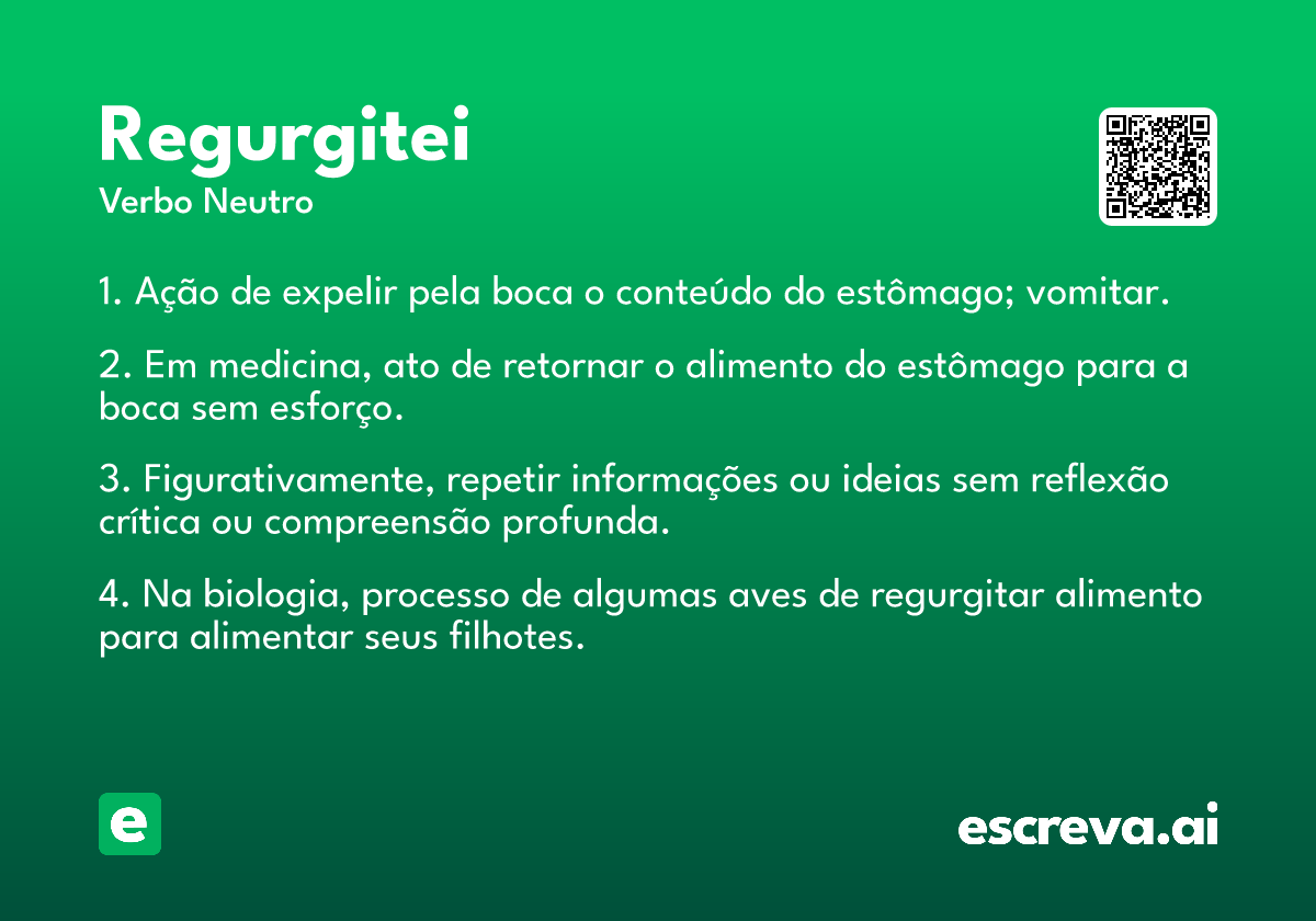 regurgitei