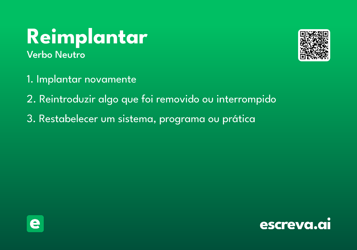 reimplantar