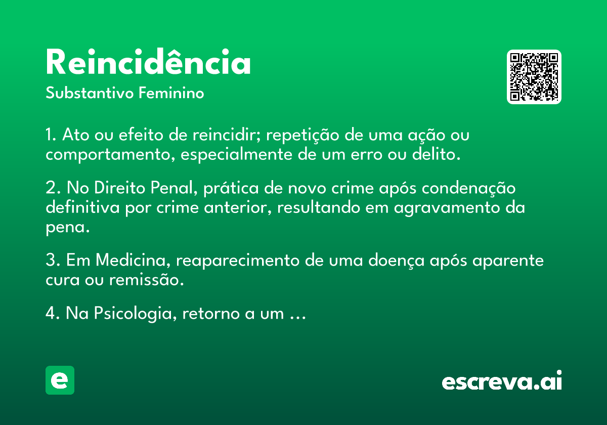 reincidência