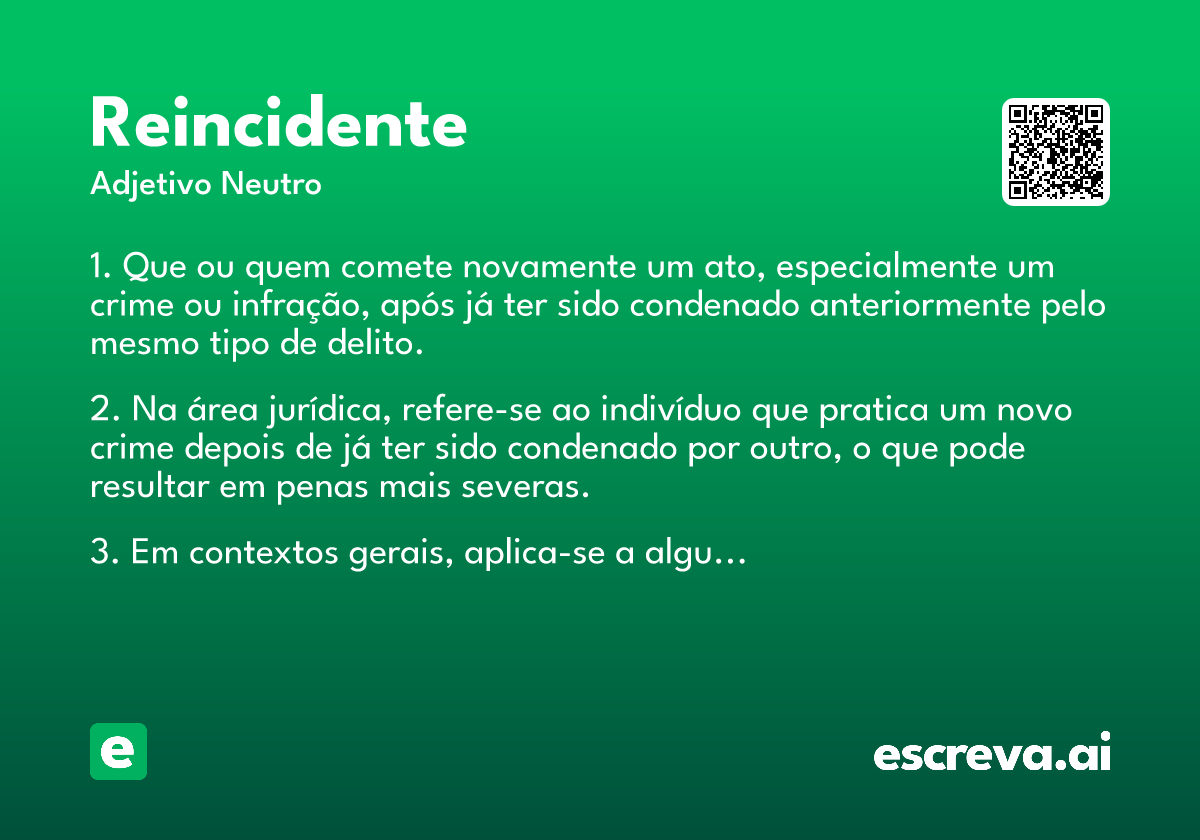 reincidente