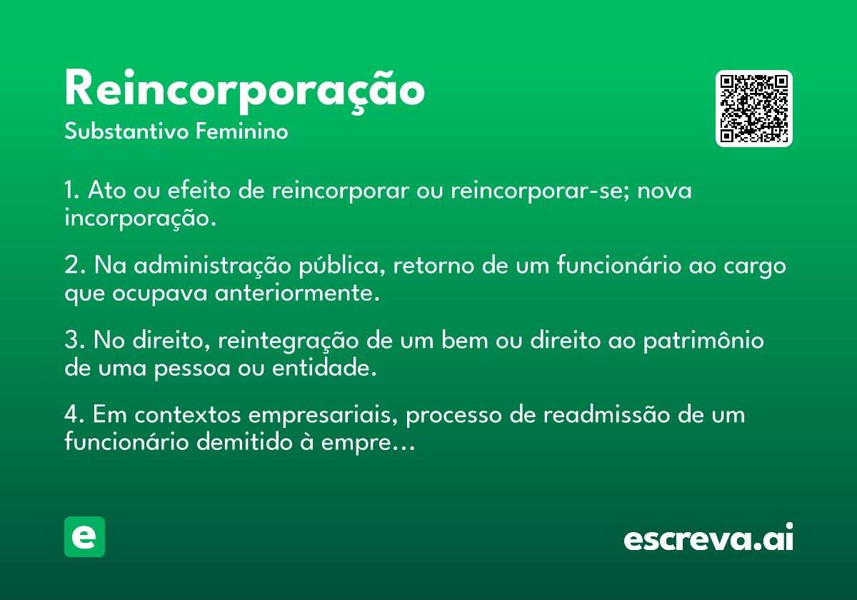 reincorporação