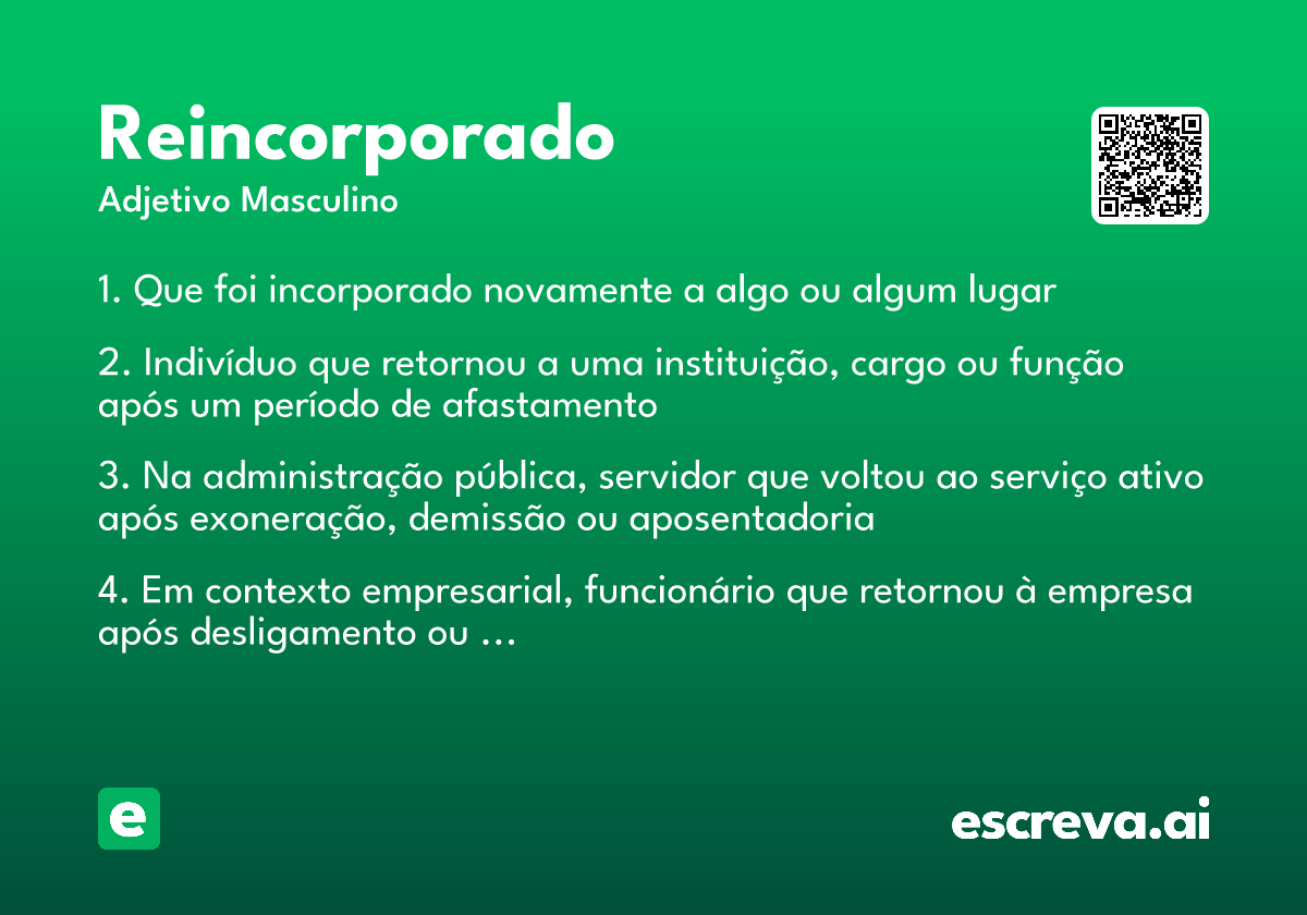 reincorporado