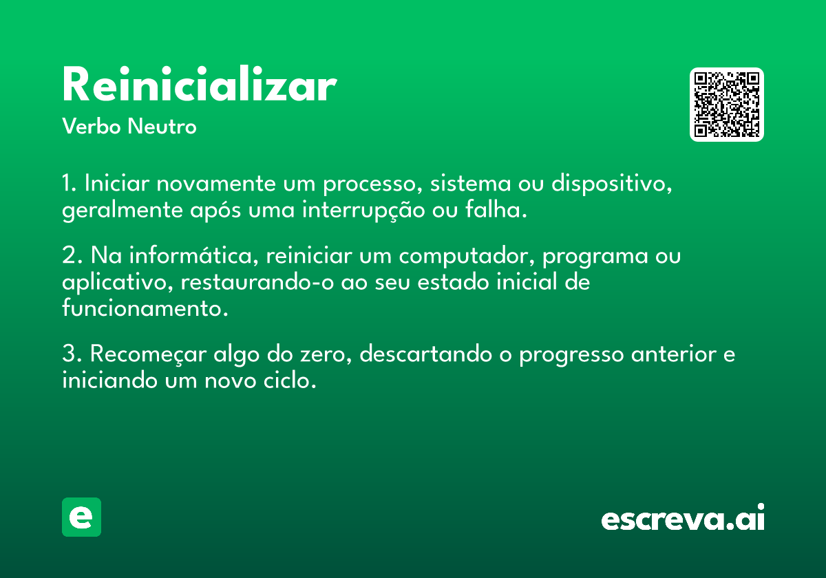 reinicializar