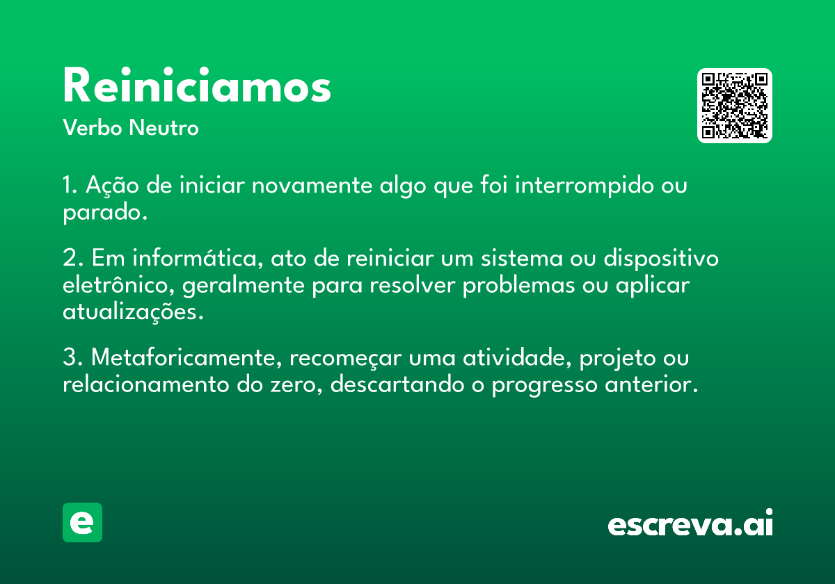 reiniciamos