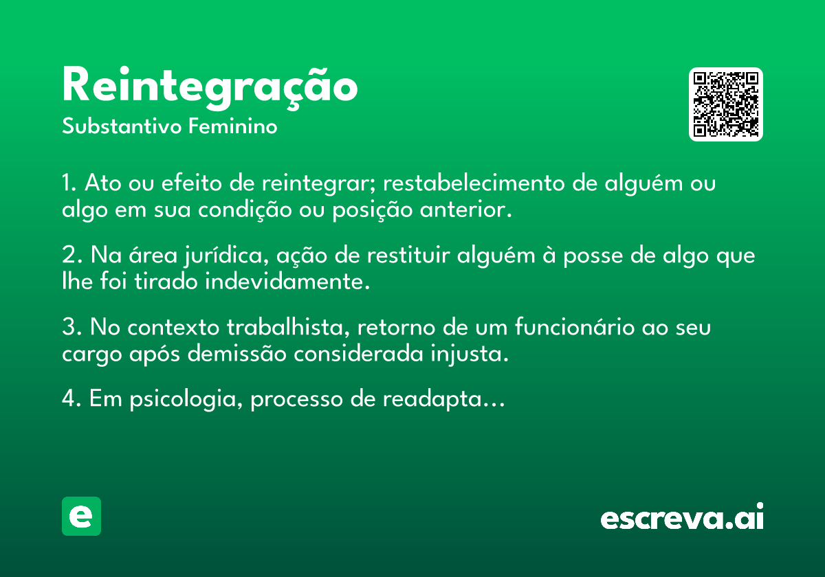 reintegração