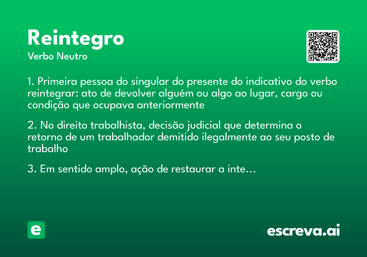 reintegro
