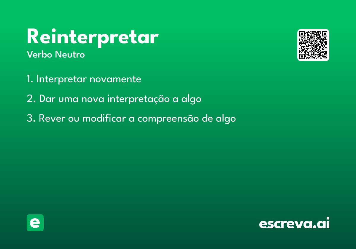 reinterpretar