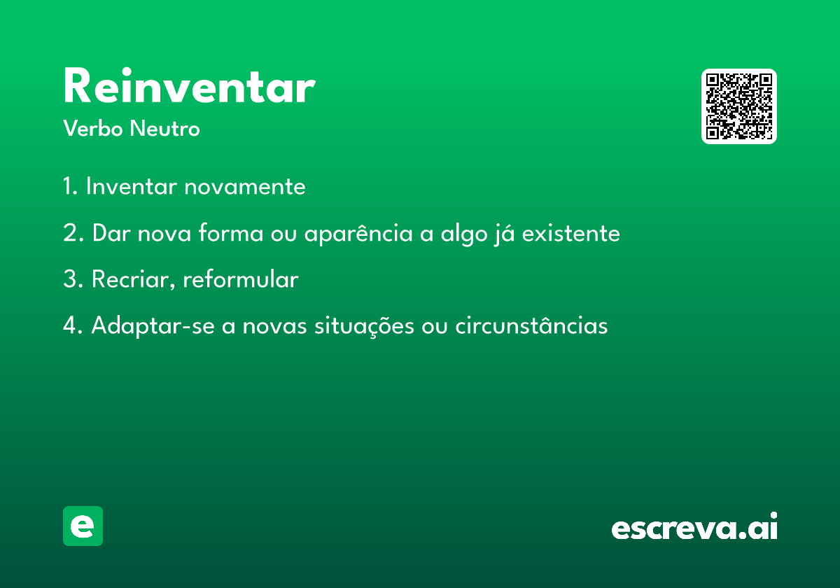 reinventar
