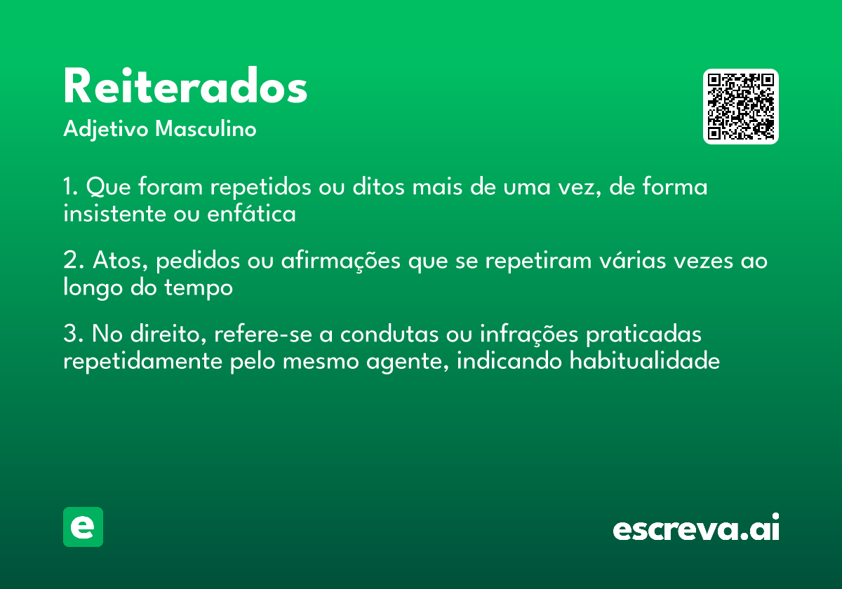 reiterados