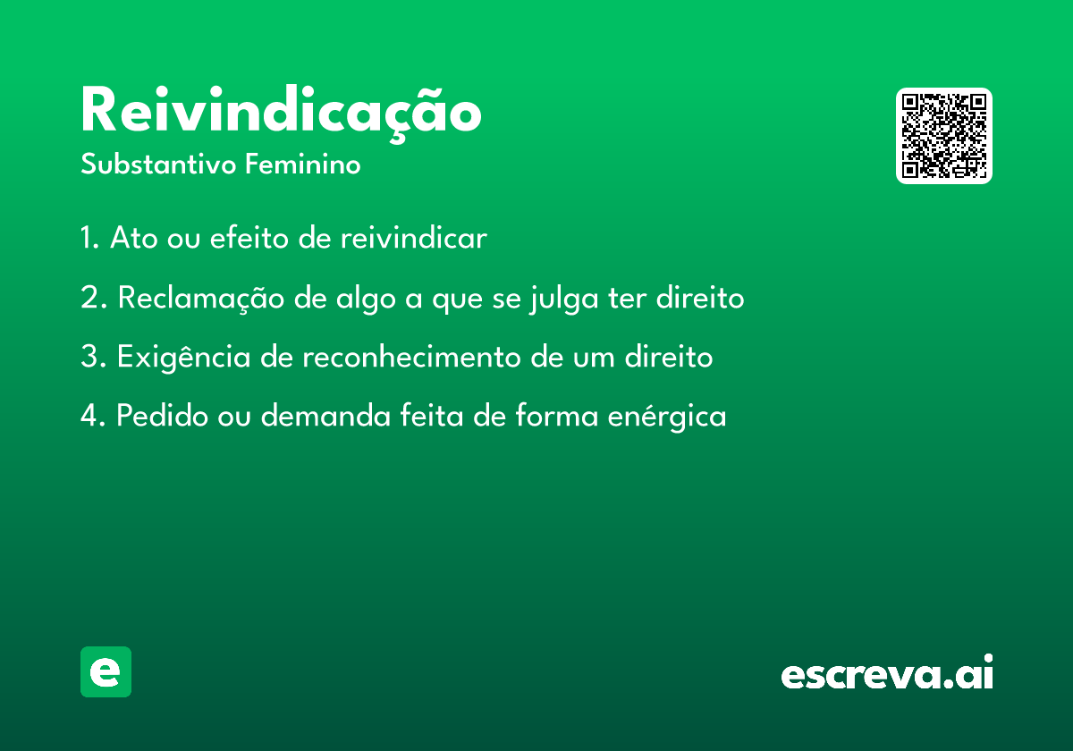 reivindicação