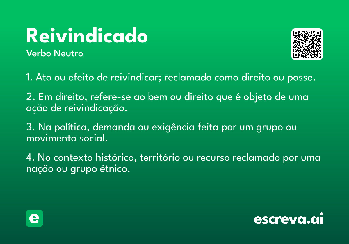 reivindicado