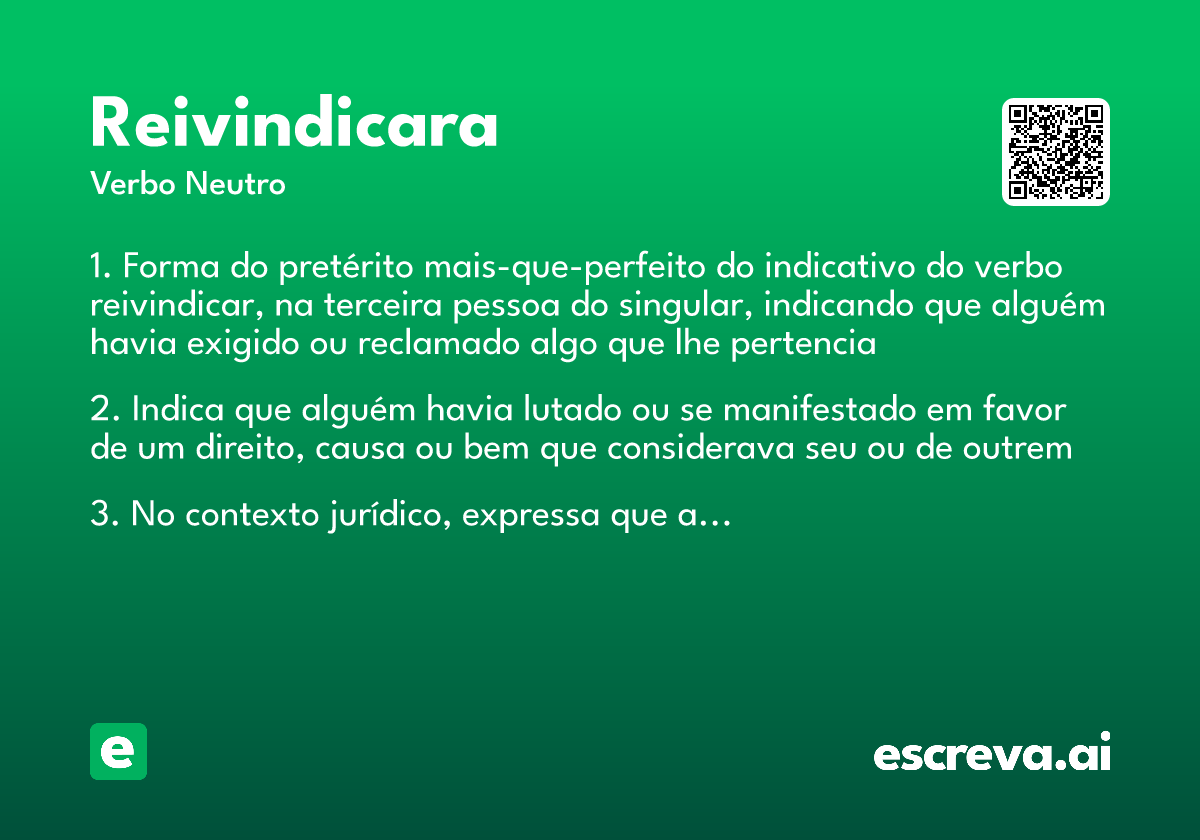 reivindicara