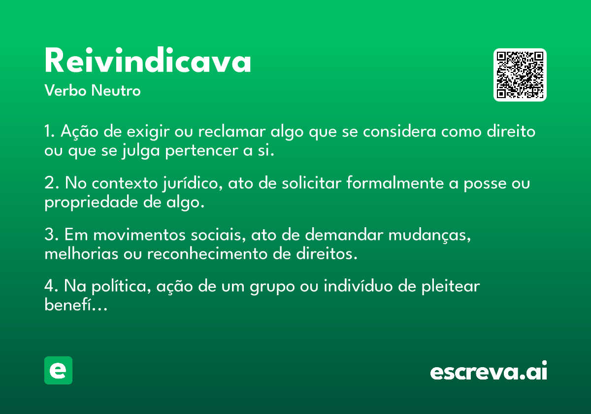 reivindicava