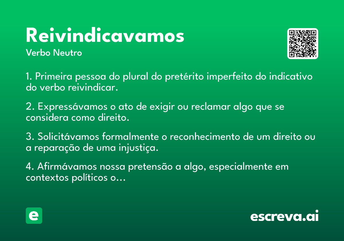 reivindicavamos