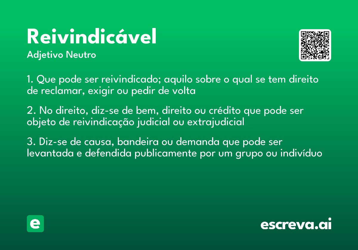 reivindicável