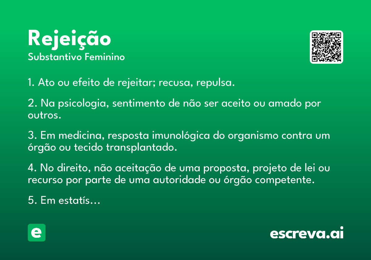 rejeição