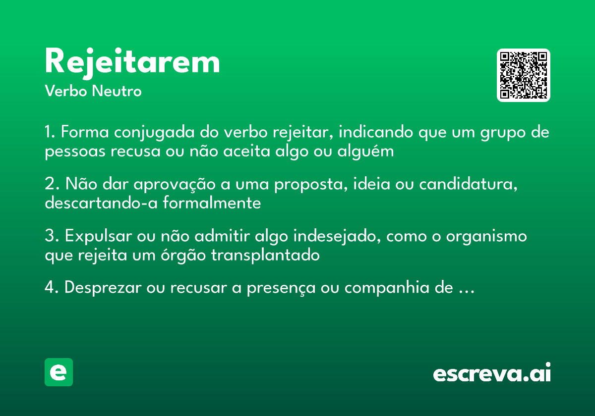 rejeitarem