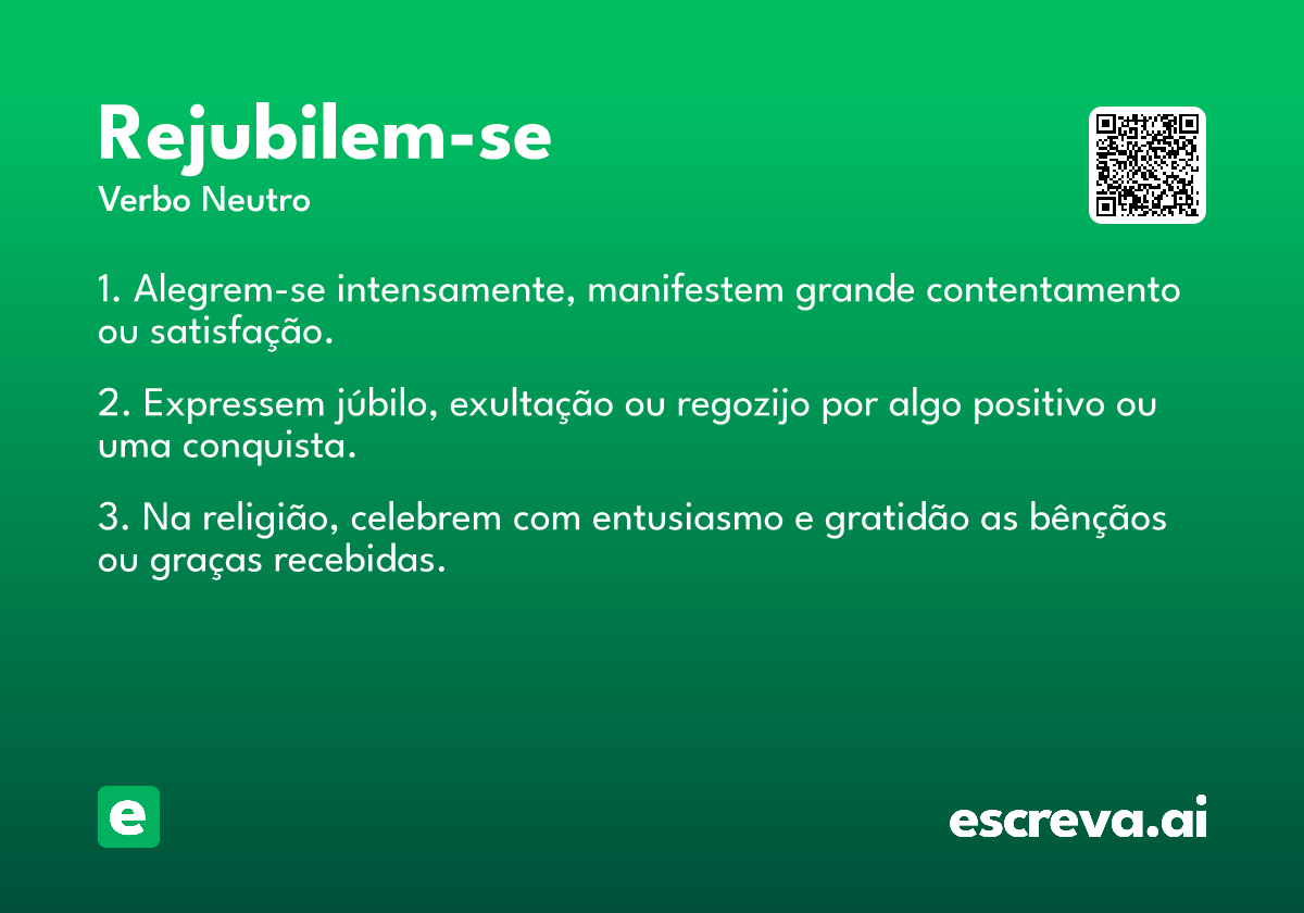 rejubilem-se