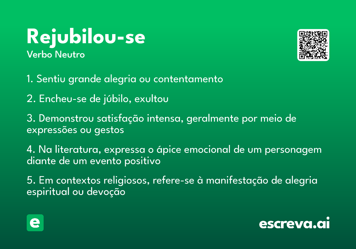 rejubilou-se